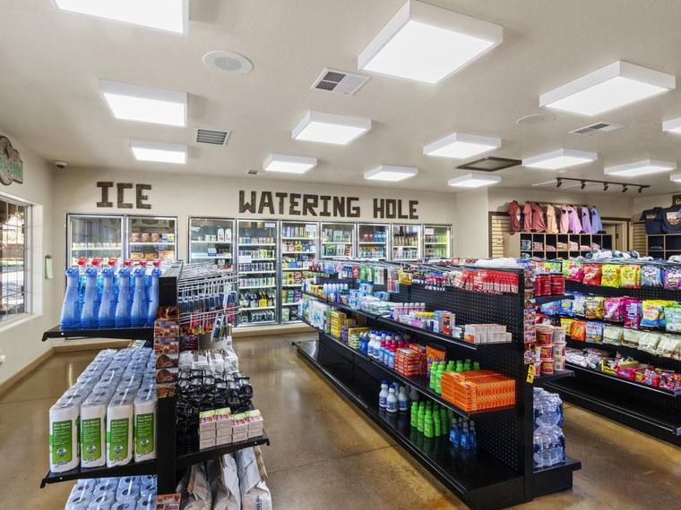 Camp store interior